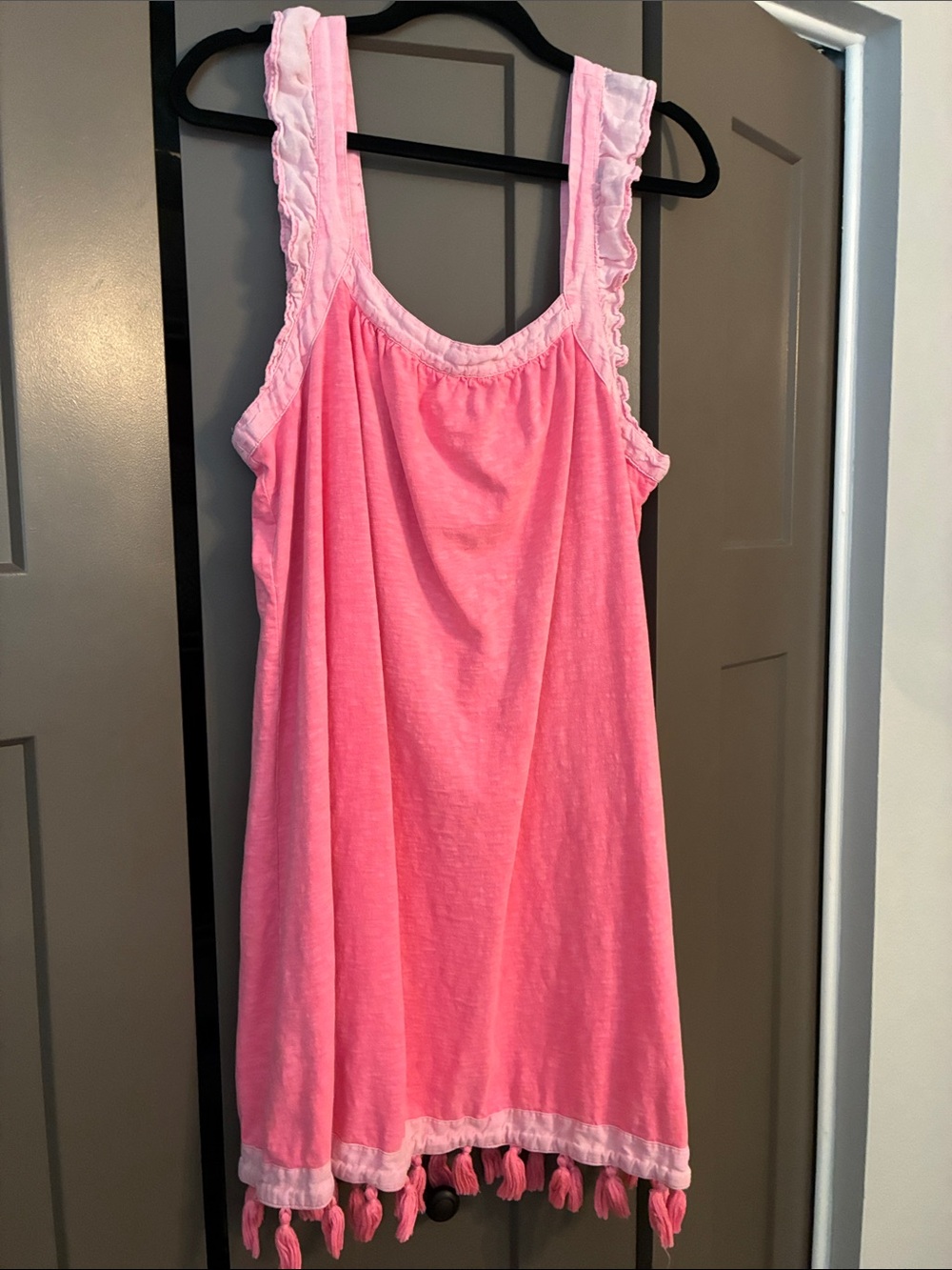 Vineyard Vines Pink Tassel Beach Cover Up